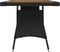 vidaXL - Tuintafel - 130x70x72 - cm - poly - rattan - en - massief - acaciahout - zwart