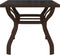 vidaXL - Tuintafel - 140x70x70 - cm - staal - en - glas - bruin - en - zwart