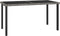 vidaXL - Tuintafel - 140x70x73 - cm - poly - rattan - grijs