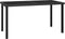 vidaXL - Tuintafel - 140x70x73 - cm - poly - rattan - zwart