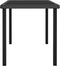 vidaXL - Tuintafel - 140x70x73 - cm - poly - rattan - zwart