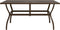 vidaXL - Tuintafel - 140x80x72 - cm - staal - bruin