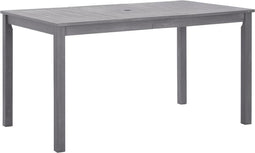 vidaXL Tuintafel 140x80x74 cm massief acaciahout greywash