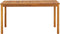 vidaXL - Tuintafel - 140x80x74 - cm - massief - acaciahout