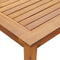 vidaXL - Tuintafel - 140x80x74 - cm - massief - acaciahout