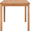 vidaXL - Tuintafel - 140x80x77 - cm - massief - teakhout