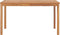 vidaXL - Tuintafel - 140x80x77 - cm - massief - teakhout