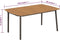 vidaXL - Tuintafel - 150x90x72 - cm - massief - acaciahout - en - staal