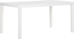 vidaXL - Tuintafel - 150x90x72 - cm - polypropeen - wit