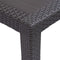 vidaXL - Tuintafel - 150x90x72 - cm - rattan-look - kunststof - bruin
