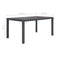 vidaXL - Tuintafel - 150x90x72 - cm - rattan-look - kunststof - bruin