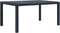 vidaXL - Tuintafel - 150x90x72 - cm - rattan-look - kunststof - antraciet