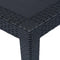 vidaXL - Tuintafel - 150x90x72 - cm - rattan-look - kunststof - antraciet