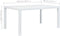 vidaXL - Tuintafel - 150x90x72 - cm - rattan-look - kunststof - wit