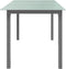 vidaXL - Tuintafel - 150x90x74 - cm - aluminium - en - glas - lichtgrijs