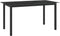 vidaXL - Tuintafel - 150x90x74 - cm - aluminium - en - glas - zwart