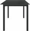 vidaXL - Tuintafel - 150x90x74 - cm - aluminium - en - glas - zwart