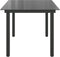 vidaXL - Tuintafel - 150x90x74 - cm - aluminium - en - glas - zwart
