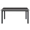 vidaXL - Tuintafel - 150x90x74 - cm - aluminium - en - glas - zwart