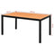 vidaXL - Tuintafel - 150x90x74 - cm - aluminium - en - HKC - bruin