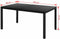 vidaXL - Tuintafel - 150x90x74 - cm - aluminium - en - HKC - zwart