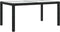 vidaXL - Tuintafel - 150x90x75 - cm - gehard - glas - en - poly - rattan - zwart