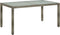 vidaXL - Tuintafel - 150x90x75 - cm - gehard - glas - en - poly - rattan - grijs