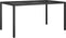 vidaXL - Tuintafel - 150x90x75 - cm - gehard - glas - en - poly - rattan - zwart