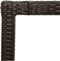 vidaXL - Tuintafel - 150x90x75 - cm - gehard - glas - en - poly - rattan - bruin