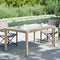 vidaXL - Tuintafel - 150x90x75 - cm - gehard - glas - en - poly - rattan - beige