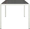 vidaXL - Tuintafel - 150x90x75 - cm - gehard - glas - en - poly - rattan - wit