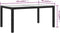 vidaXL - Tuintafel - 150x90x75 - cm - gehard - glas - en - poly - rattan - zwart