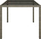 vidaXL - Tuintafel - 150x90x75 - cm - gehard - glas - en - poly - rattan - grijs