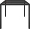vidaXL - Tuintafel - 150x90x75 - cm - gehard - glas - en - poly - rattan - zwart