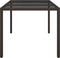 vidaXL - Tuintafel - 150x90x75 - cm - gehard - glas - en - poly - rattan - bruin