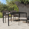 vidaXL - Tuintafel - 150x90x75 - cm - gehard - glas - en - poly - rattan - zwart