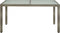 vidaXL - Tuintafel - 150x90x75 - cm - gehard - glas - en - poly - rattan - grijs