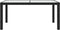 vidaXL - Tuintafel - 150x90x75 - cm - gehard - glas - en - poly - rattan - zwart