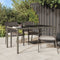 vidaXL - Tuintafel - 150x90x75 - cm - gehard - glas - en - poly - rattan - grijs