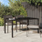 vidaXL - Tuintafel - 150x90x75 - cm - gehard - glas - en - poly - rattan - bruin