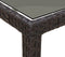 vidaXL - Tuintafel - 150x90x75 - cm - gehard - glas - en - poly - rattan - bruin