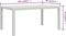 vidaXL - Tuintafel - 150x90x75 - cm - gehard - glas - en - poly - rattan - wit