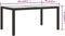 vidaXL - Tuintafel - 150x90x75 - cm - gehard - glas - en - poly - rattan - bruin