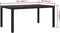 vidaXL - Tuintafel - 150x90x75 - cm - gehard - glas - en - poly - rattan - zwart