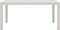 vidaXL - Tuintafel - 150x90x75 - cm - gehard - glas - en - poly - rattan - wit