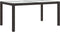 vidaXL - Tuintafel - 150x90x75 - cm - gehard - glas - en - poly - rattan - bruin