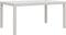 vidaXL - Tuintafel - 150x90x75 - cm - gehard - glas - en - poly - rattan - wit