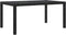 vidaXL - Tuintafel - 150x90x75 - cm - gehard - glas - en - poly - rattan - zwart