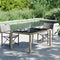 vidaXL - Tuintafel - 150x90x75 - cm - gehard - glas - en - poly - rattan - grijs