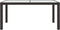 vidaXL - Tuintafel - 150x90x75 - cm - gehard - glas - en - poly - rattan - bruin